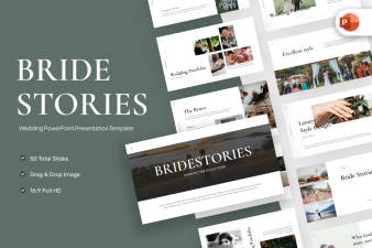 Bride Stories Wedding PowerPoint Template